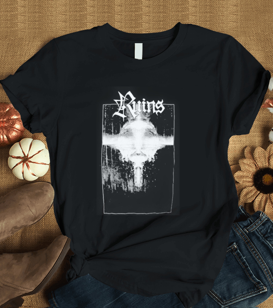 Ruins Face Skull Artifacts T-Shirt