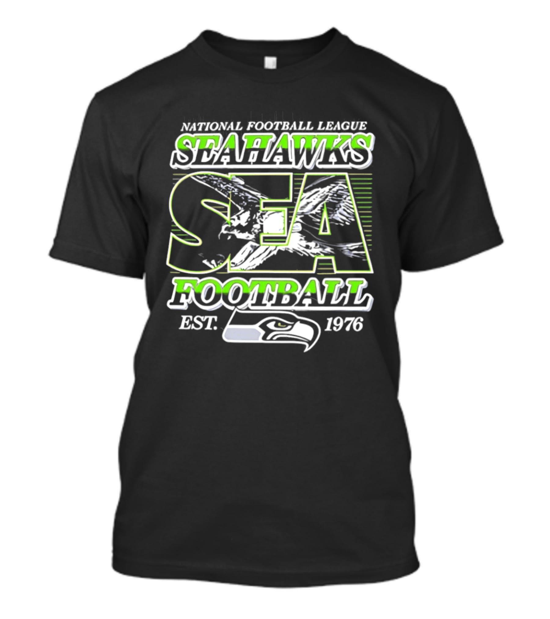 National Football League Seahawks SEA Football Est 1976 T-Shirt