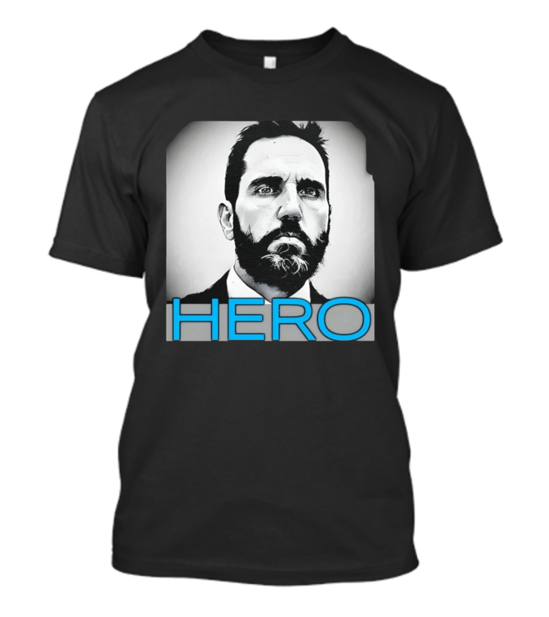 Jack Smith Hero Portrait Black And White T-Shirt