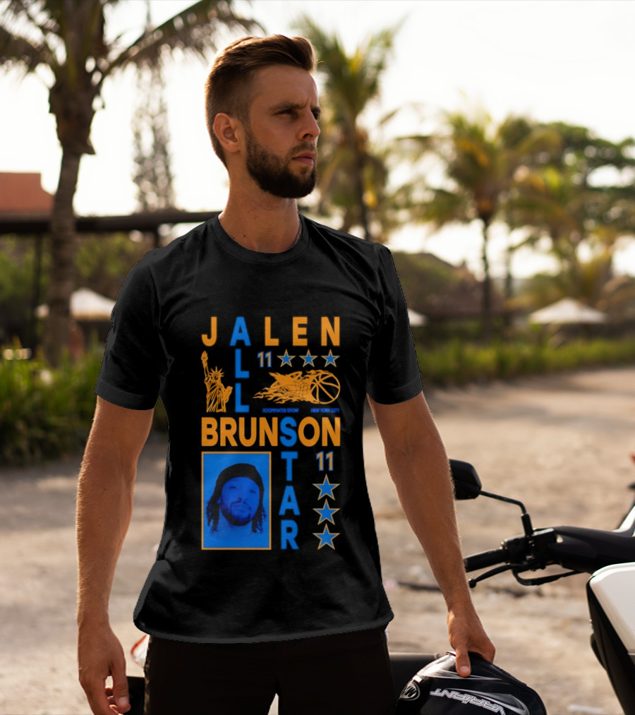 Jalen Brunson 11 NY Knicks All Star Basketball Stars T-Shirt
