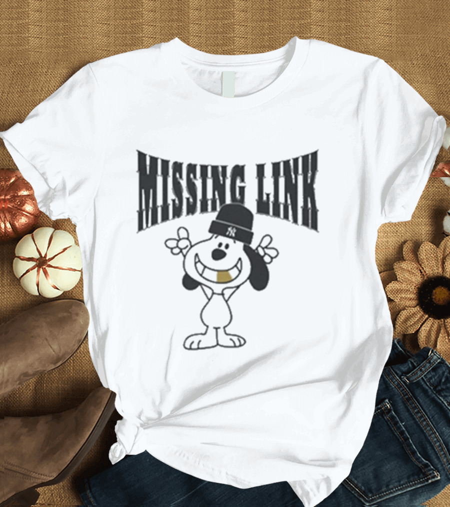 Missing Link Hip Hop Inspired Character With Gold Tooth Beanie T-Shirt