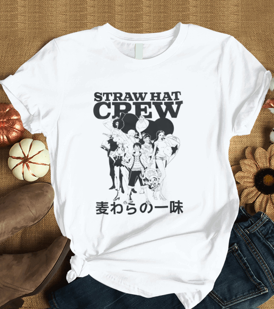 Straw Hat Crew One Piece Anime Characters Japanese T-Shirt