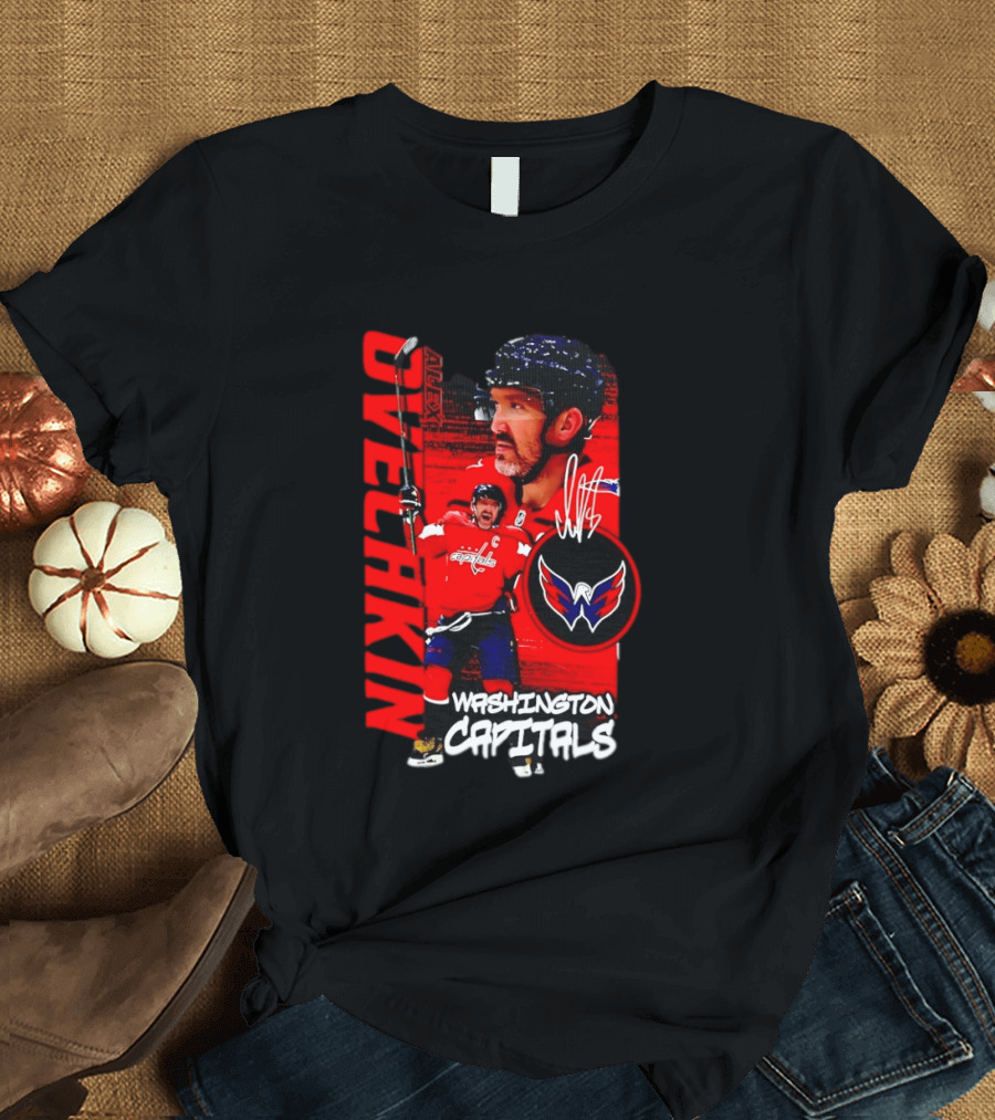 Washington Capitals Ovechkin NHL Hockey Playmaker Team Captain T-Shirt
