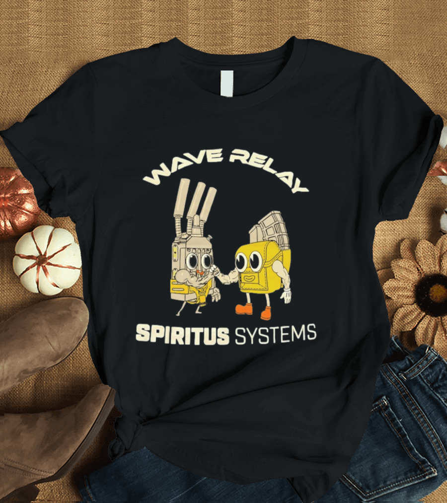 Wave Relay Spiritus Systems Cartoon Characters T-Shirt