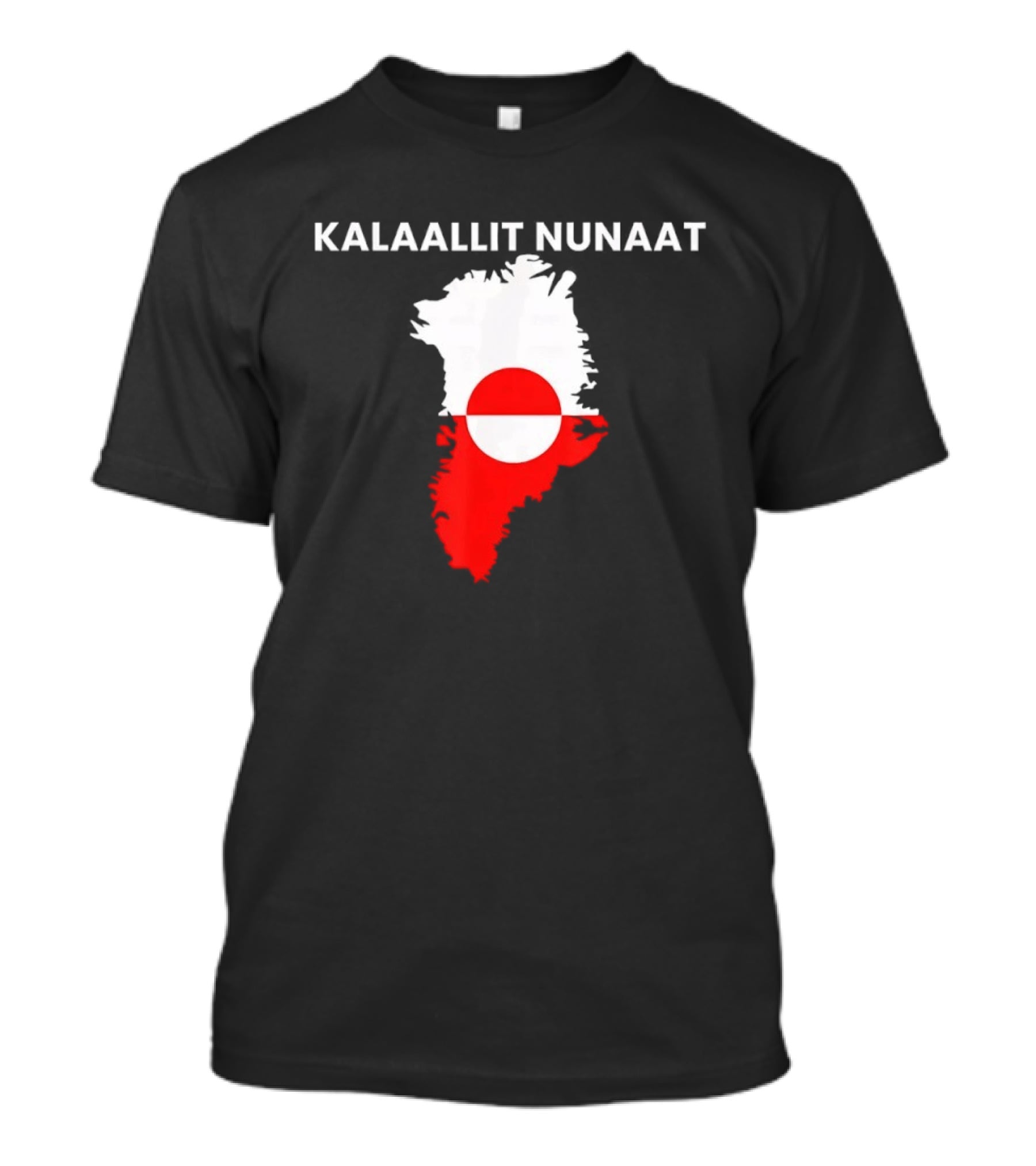 Kalaallit Nunaat Greenland Sovereignty National Flag Map T-Shirt