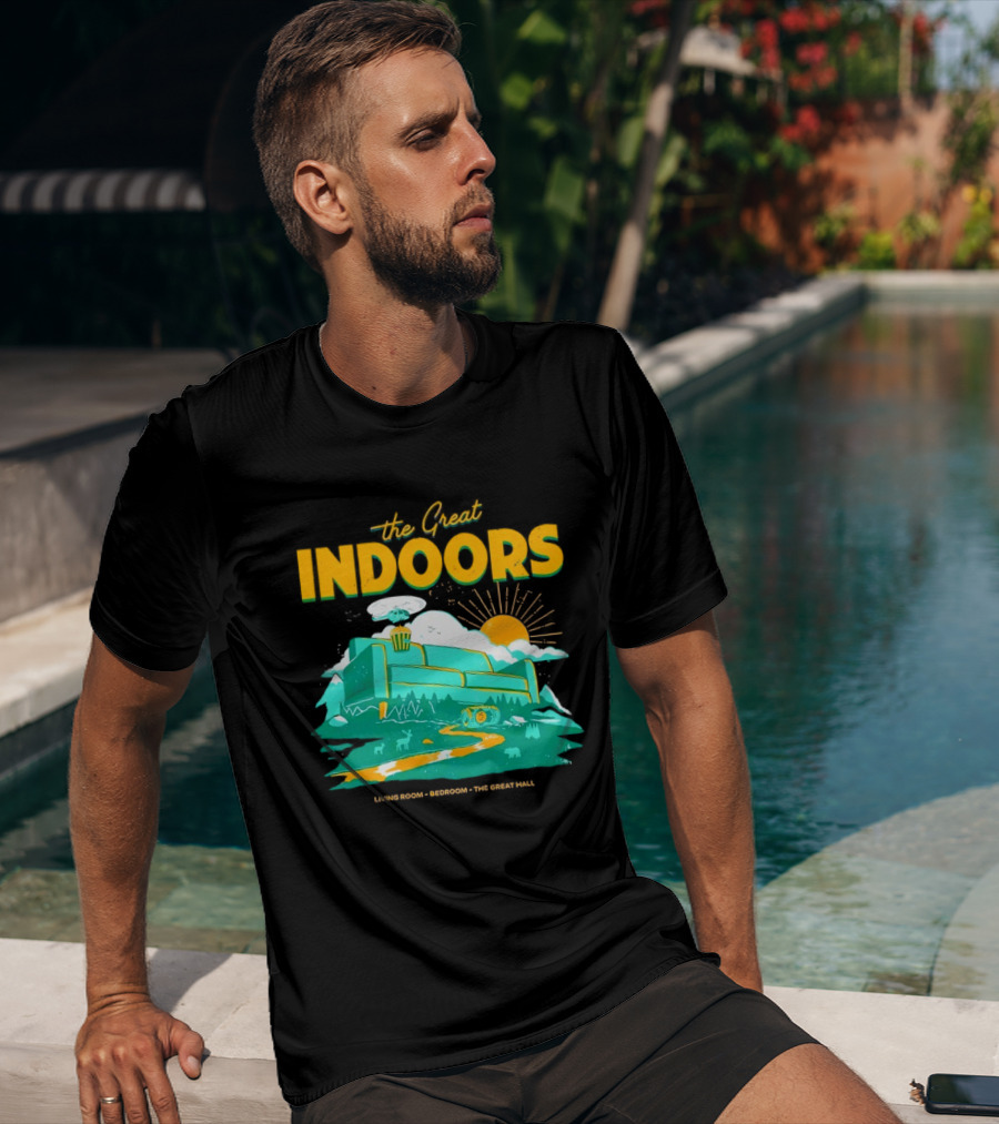 The Great Indoors Living Room Bedroom The Great Hall Couch Nature Sun T-Shirt
