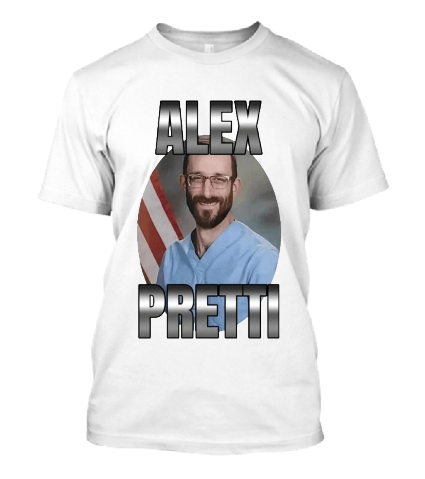 Alex Pretti American Flag T-Shirt