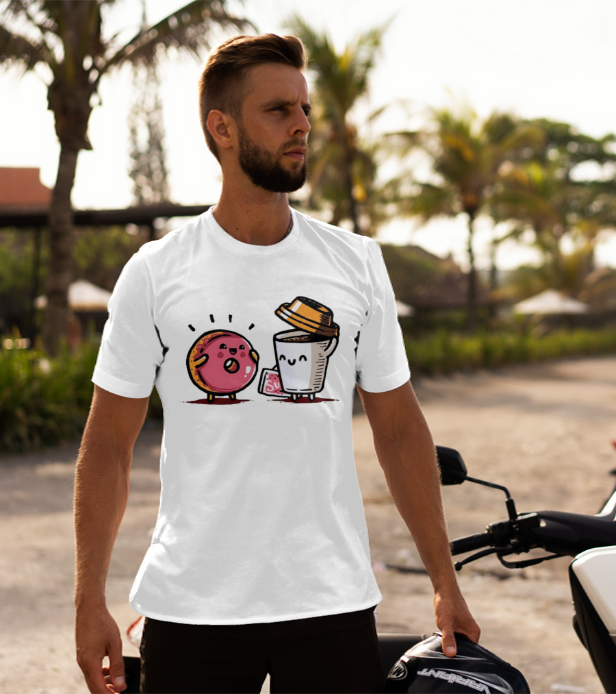 Donut And Coffee A Match Made In Heaven You Donut Know How Much I Love You T-Shirt