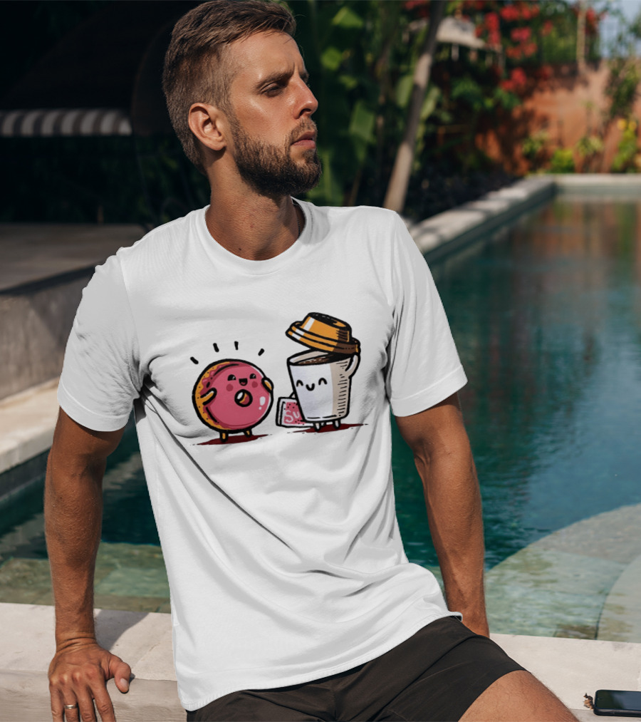 Donut And Coffee A Match Made In Heaven You Donut Know How Much I Love You T-Shirt
