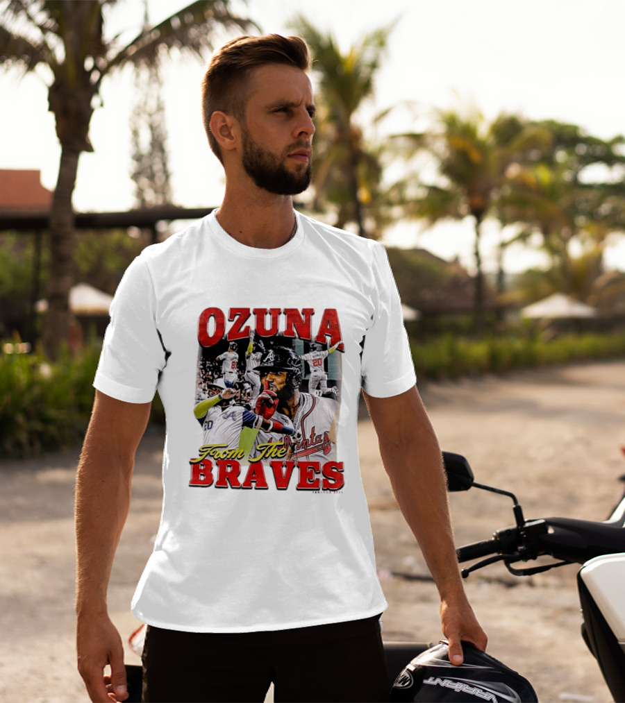 Ozuna Atlanta Braves 20 Baseball Celebration T-Shirt