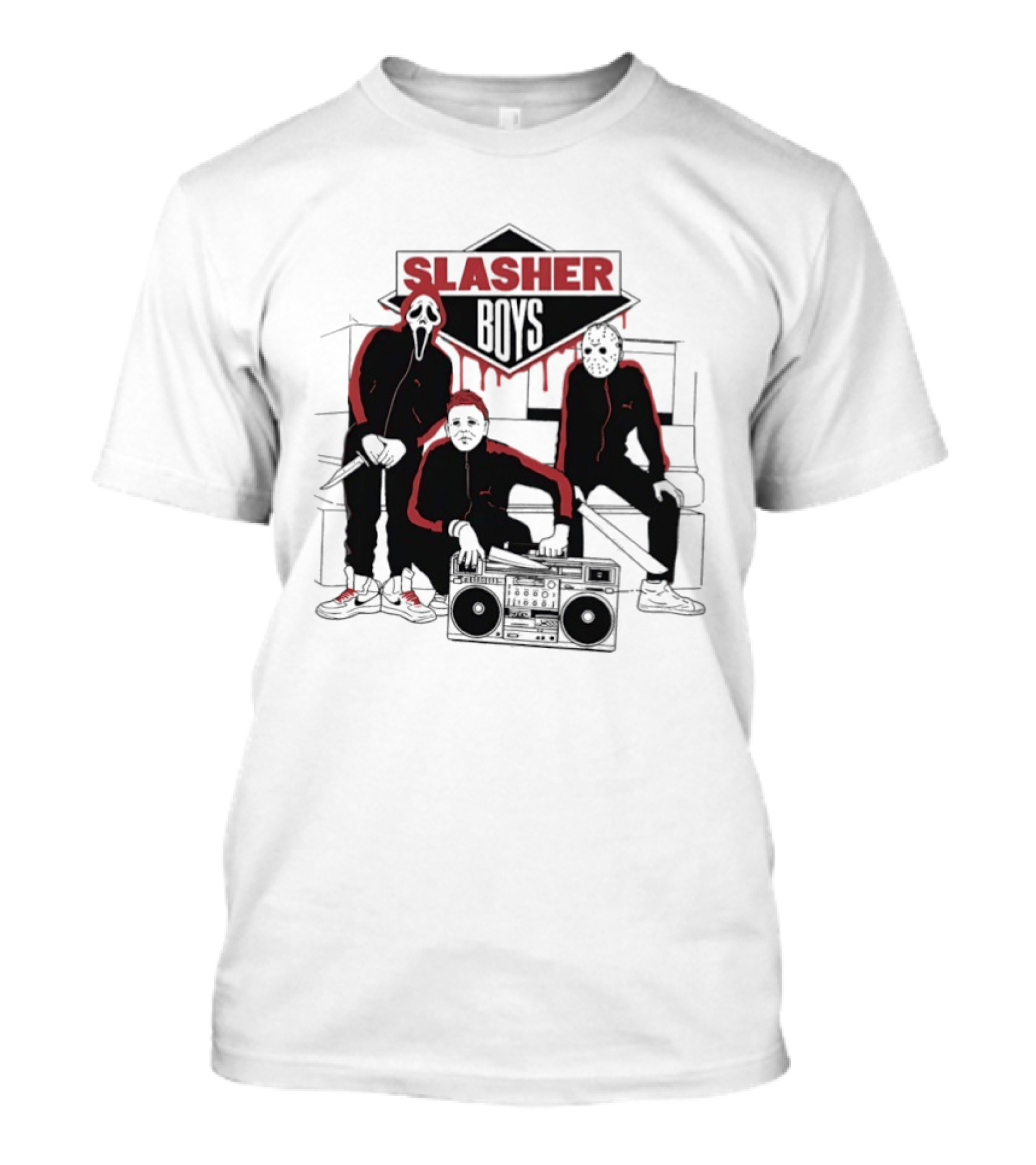 Slasher Boys Ghostface Michael Myers Jason Voorhees Beastie Boys T-Shirt