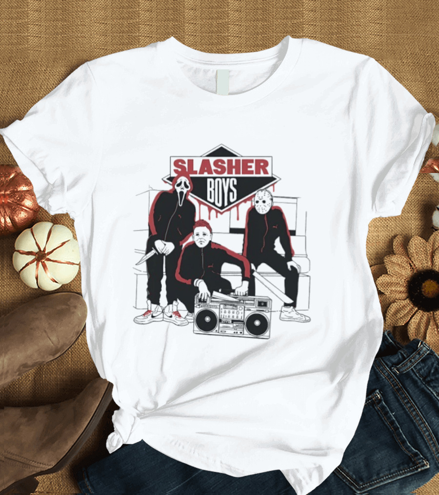 Slasher Boys Ghostface Michael Myers Jason Voorhees Beastie Boys T-Shirt