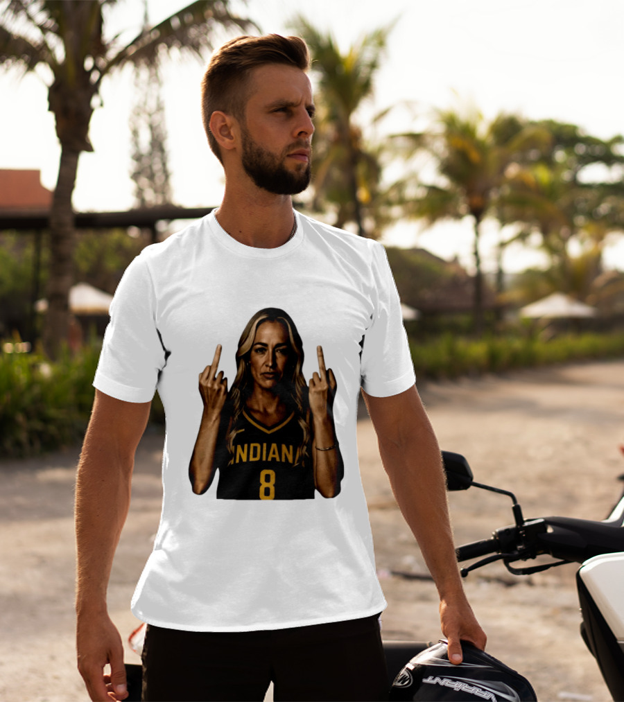 INDIANA 8 Flipping The Bird T-Shirt