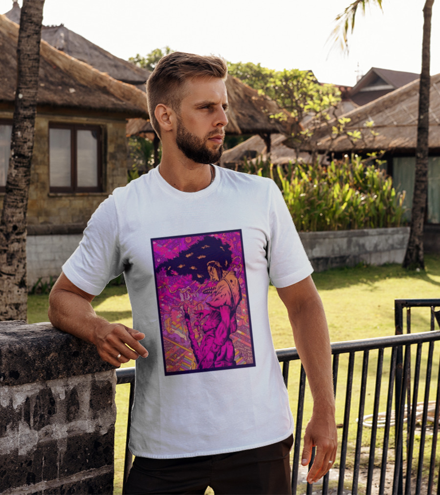 Third Eye Samurai Not All Who Wander Are Lost But I Am Psychedelic Fantasy Scene T-Shirt