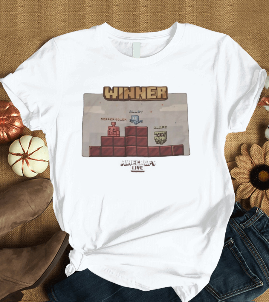 Winner Copper Golem Allay Glare Podium Event T-Shirt
