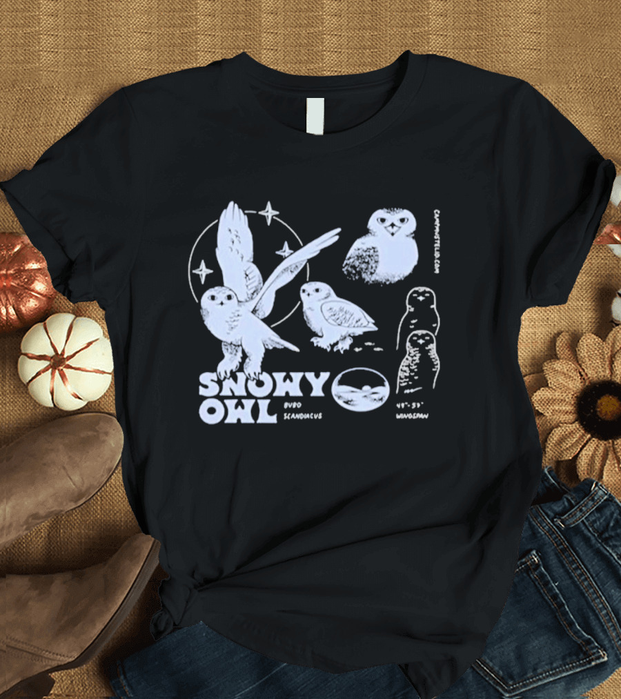 Camp Mustelid Snowy Owl It's By Mammals T-Shirt