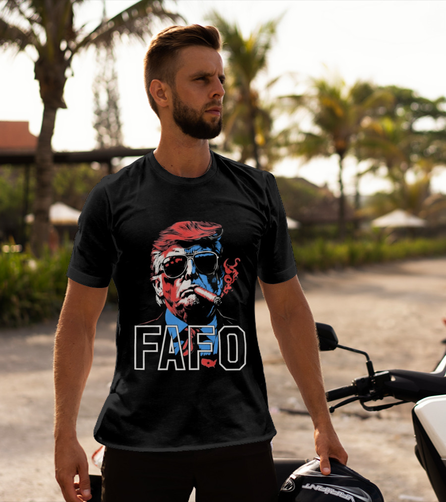 Trump Cigar FAFO Bold Patriotic T-Shirt