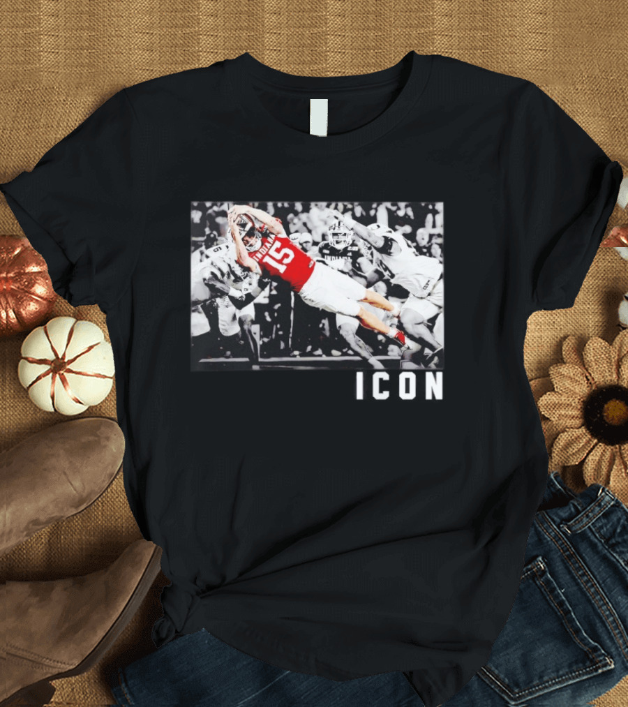 ICON Indiana Hoosiers Football Number 15 Action Play T-Shirt