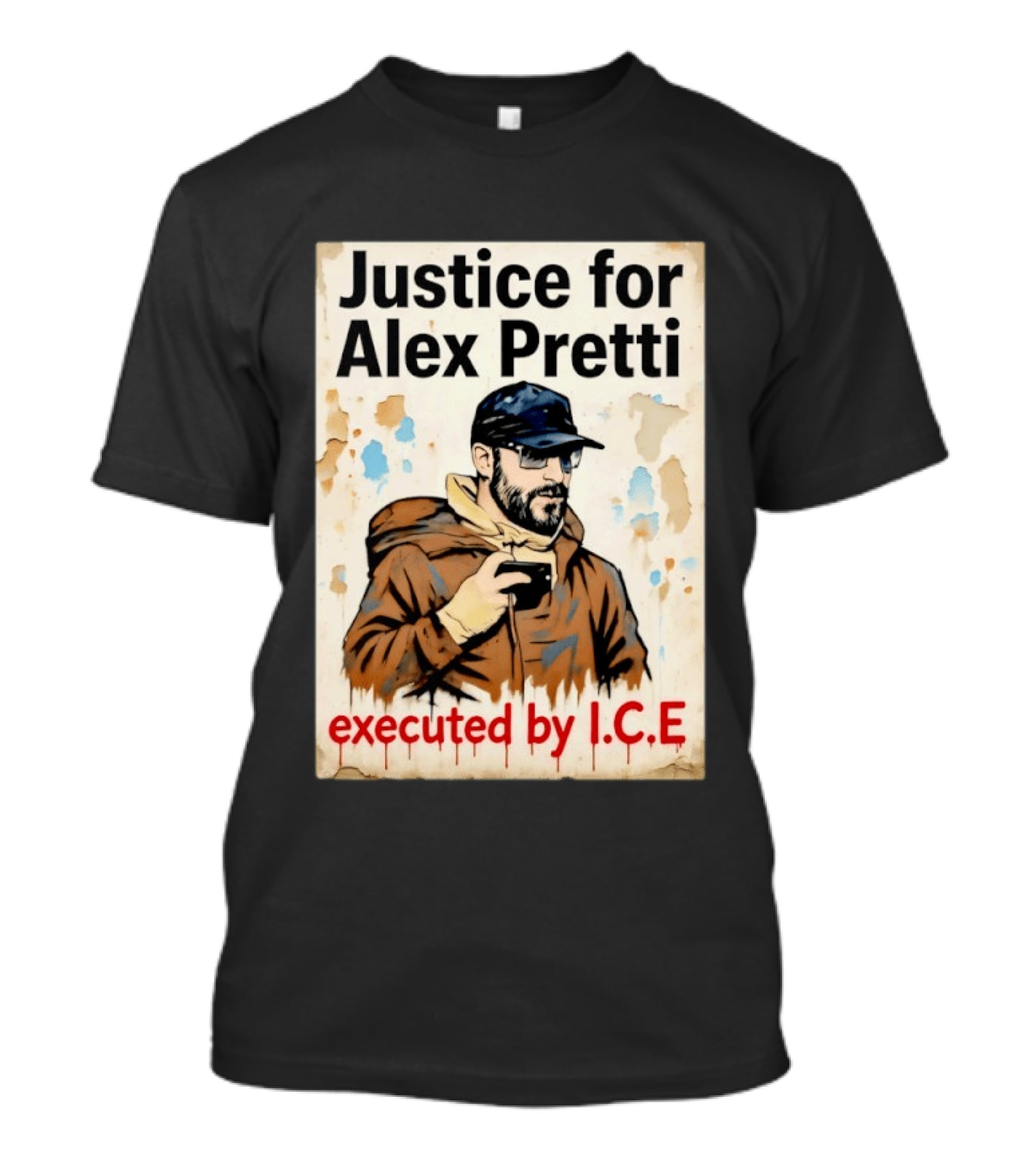 Justice For Alex Pretti Executed By ICE Visual T-Shirt