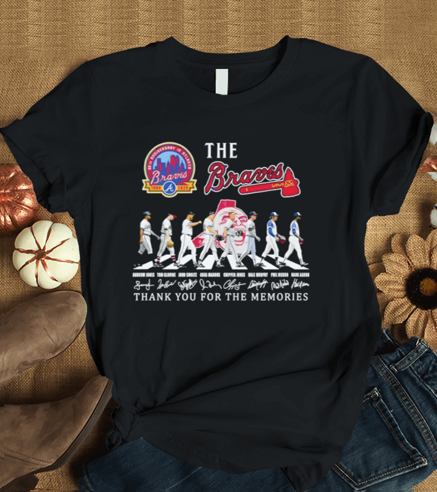 The Braves 60th Anniversary 1966 2026 Thank You For The Memories T-Shirt