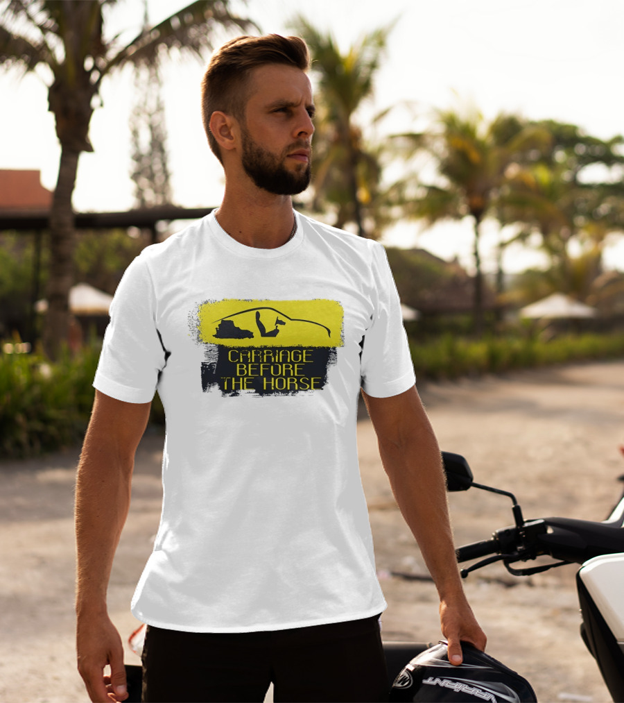 Carriage Before The Horse Yellow Car T-Shirt