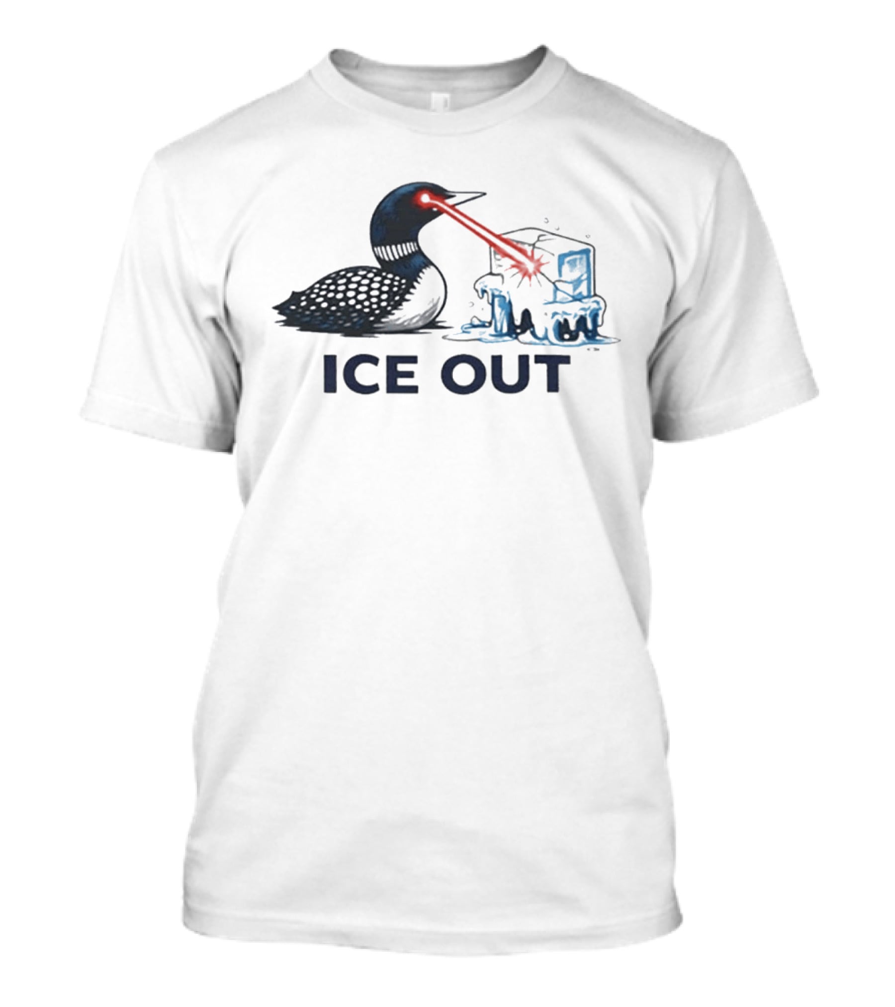 Minnesota Loon Laser ICE OUT Protest T-Shirt