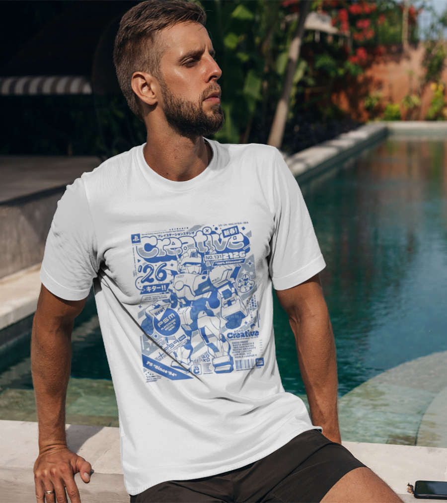 PlayStation Creative Mecha Comic PSM Since 94 Volume 26 T-Shirt