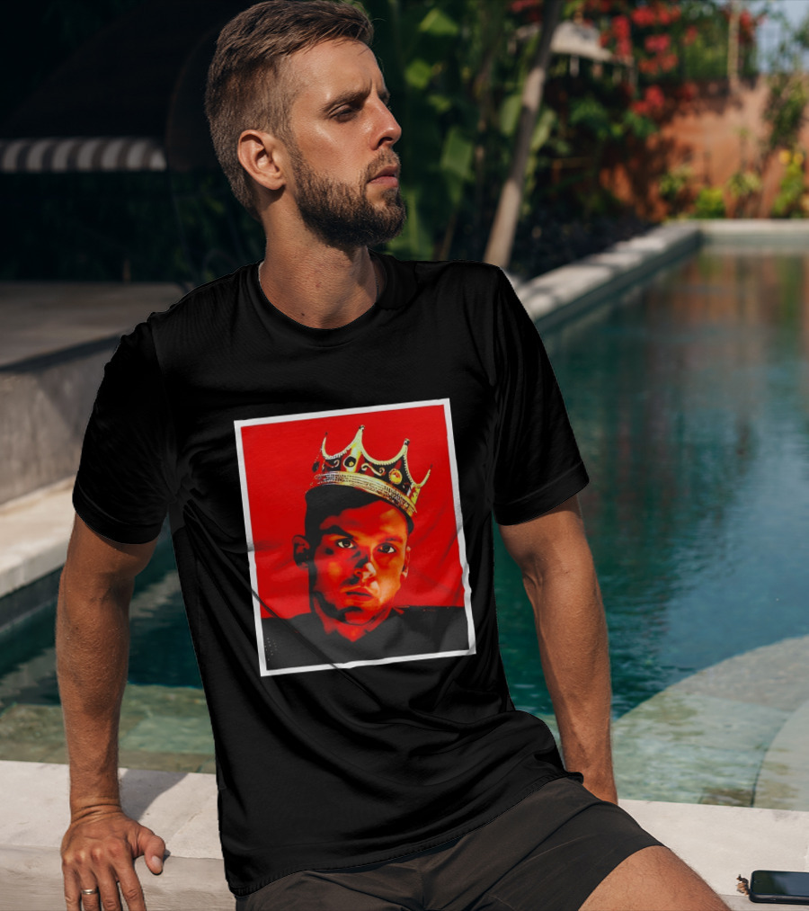Anuel AA SoroKING Crown Portrait Red T-Shirt