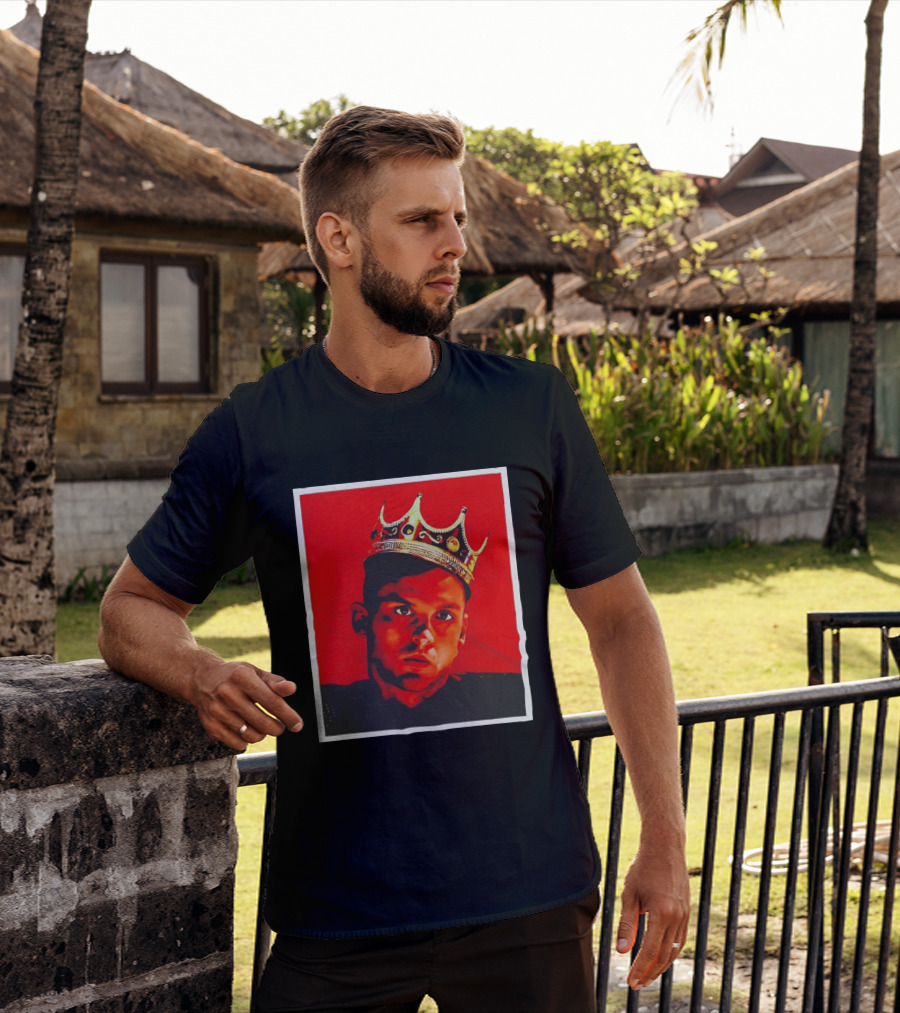 Anuel AA SoroKING Crown Portrait Red T-Shirt