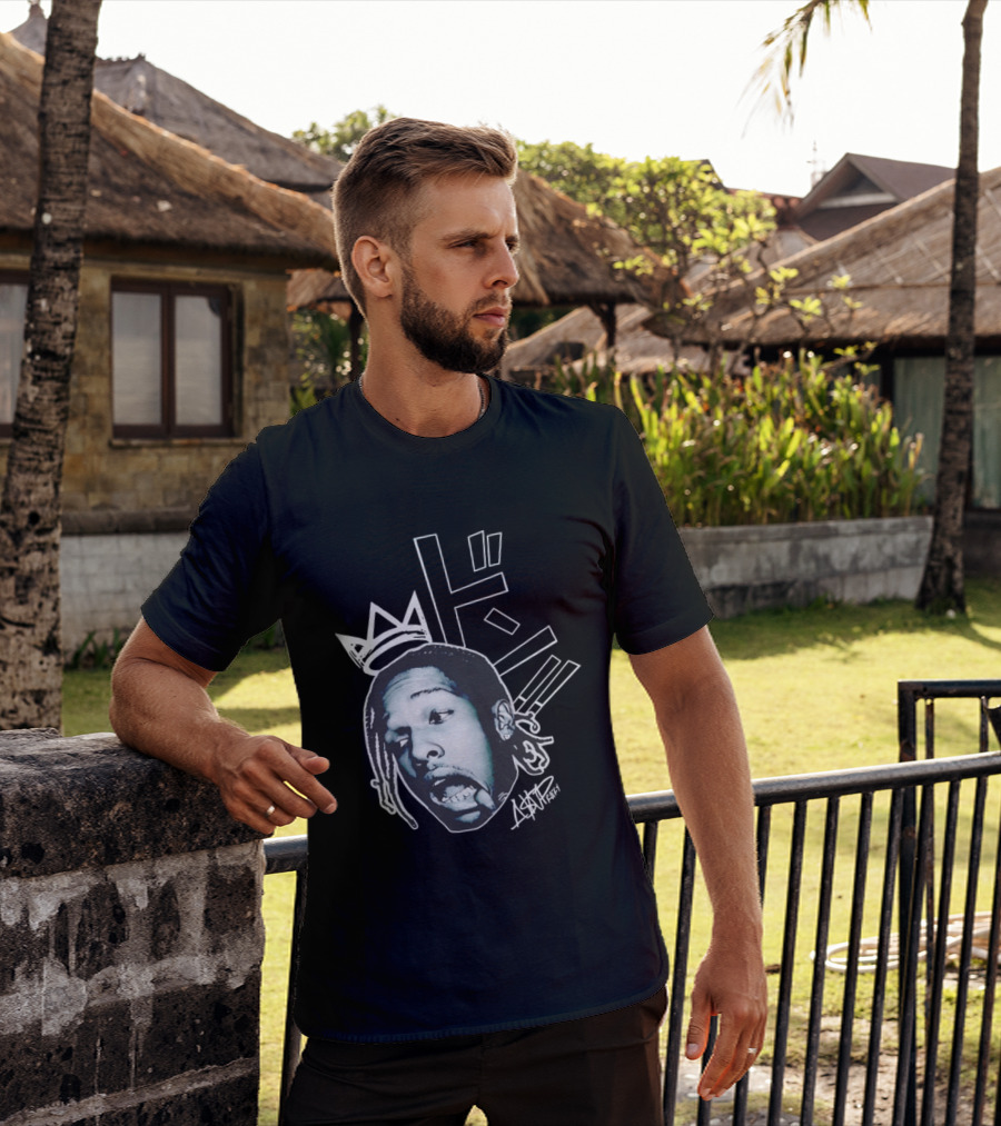 ASAP Rocky VI Big Head Crown Graphic Japan Text Signature T-Shirt