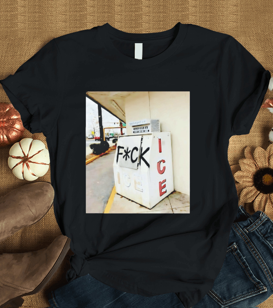 F*ck ICE Abolish ICE Message On Ice Bin T-Shirt