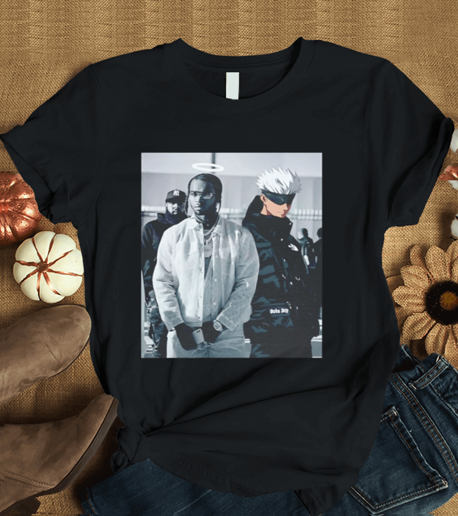 Jujutsu Kaisen Gojo Satoru Pop Smoke Collaboration T-Shirt