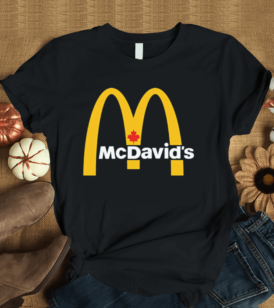 McDavid's McDonald's Canada Maple Leaf Arch T-Shirt