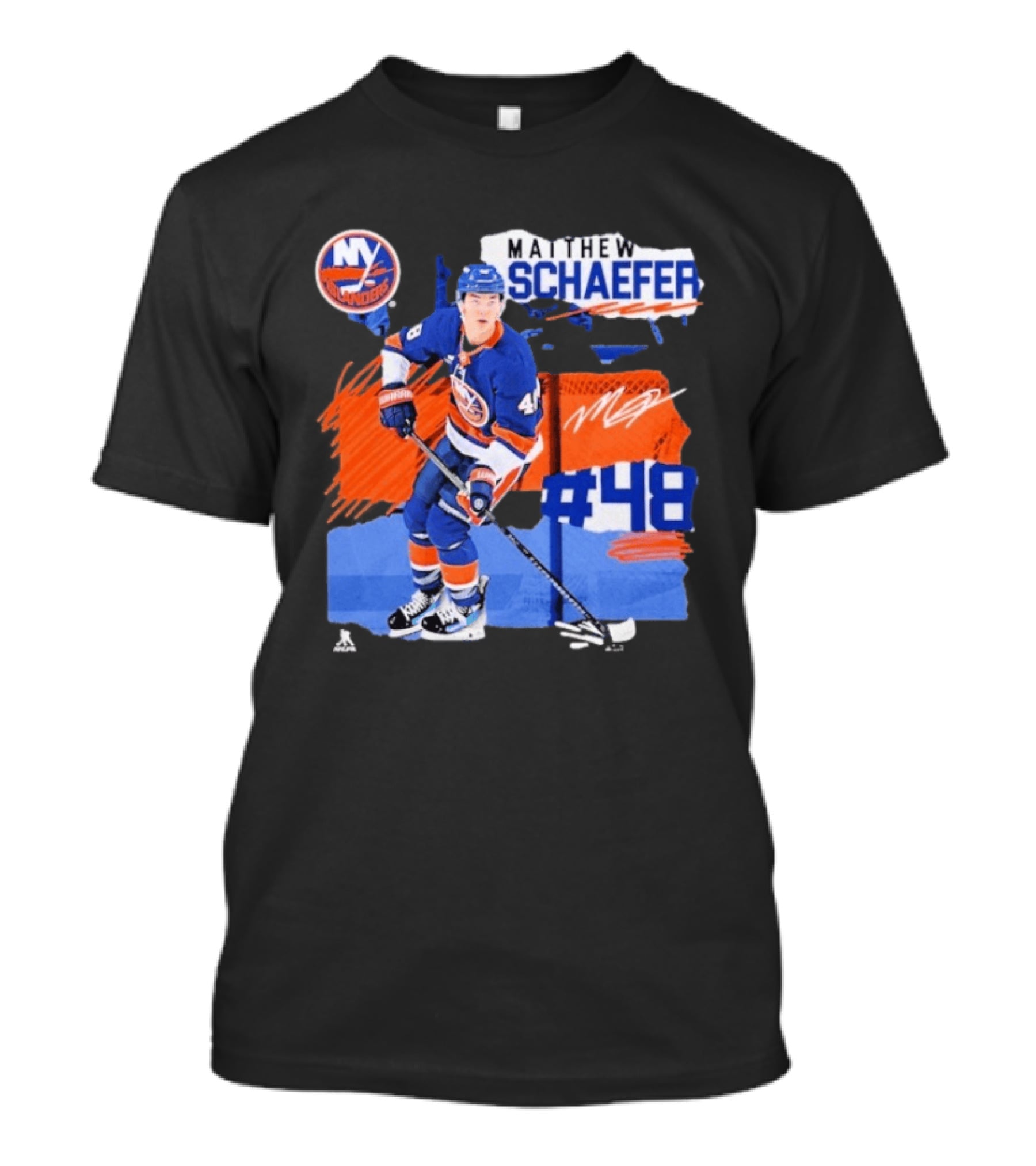 New York Islanders Matthew Schaefer 48 Fresh Ice T-Shirt