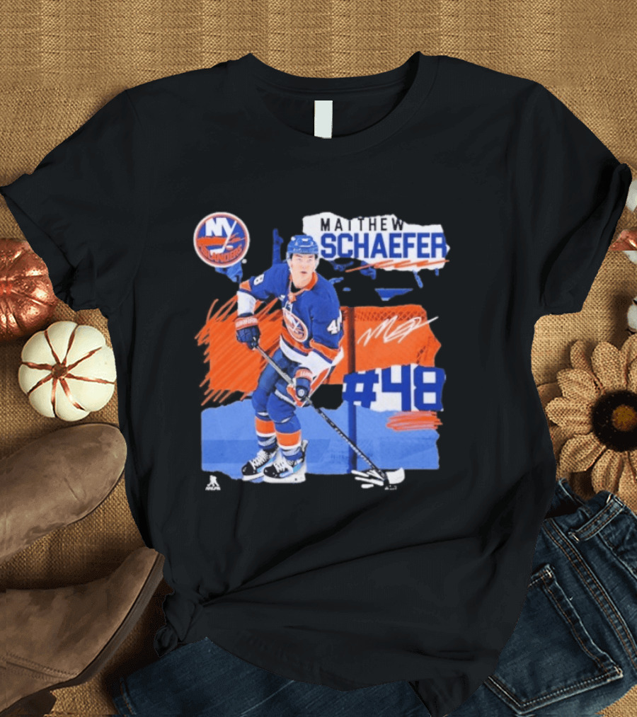 New York Islanders Matthew Schaefer 48 Fresh Ice T-Shirt