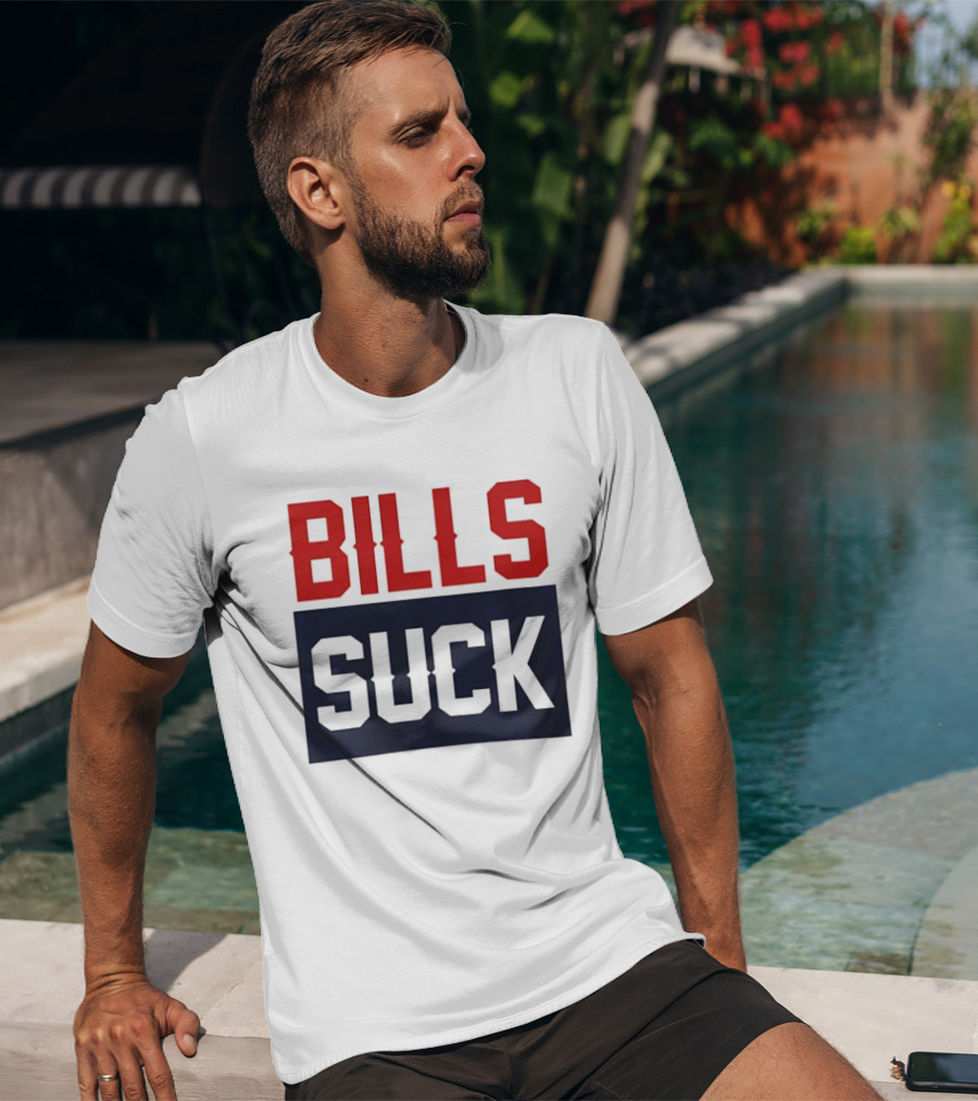 New England Patriots Rivalry Bills Suck Fan Gear T-Shirt
