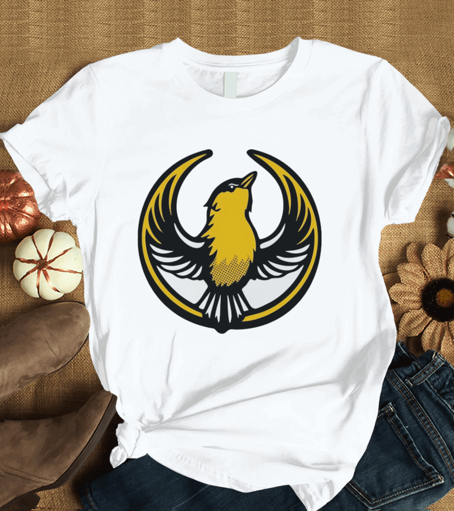 Rebel Goldfinch Alliance Starbird Emblem Bird T-Shirt