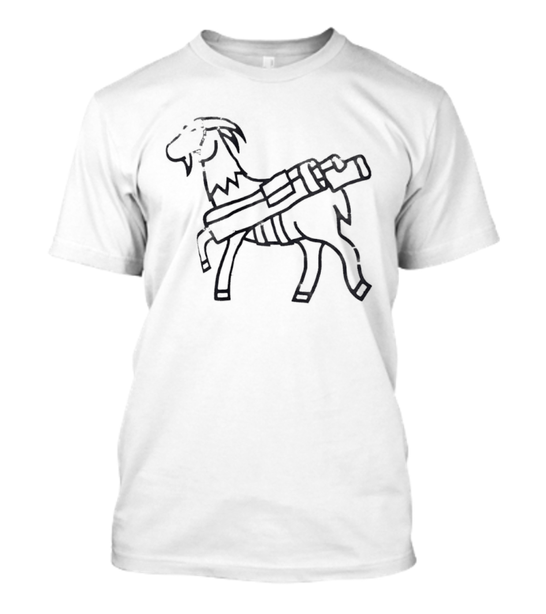 Seamus Goat With Bazooka T-Shirt