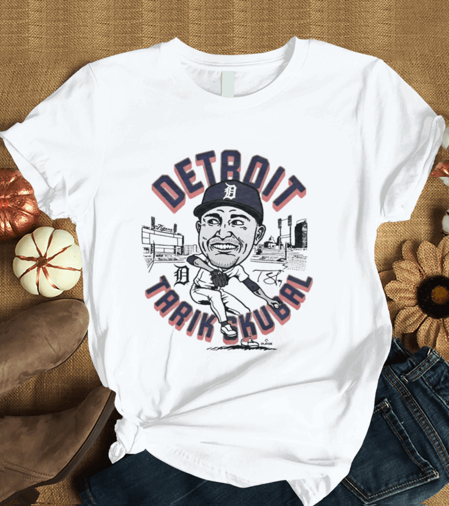 Detroit Tarik Skubal Baseball Player T-Shirt