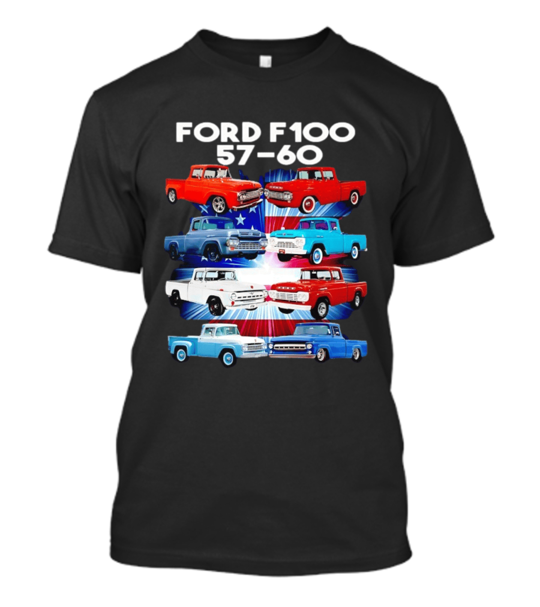 Ford F100 57 60 Classic American Pickup Truck Collection T-Shirt