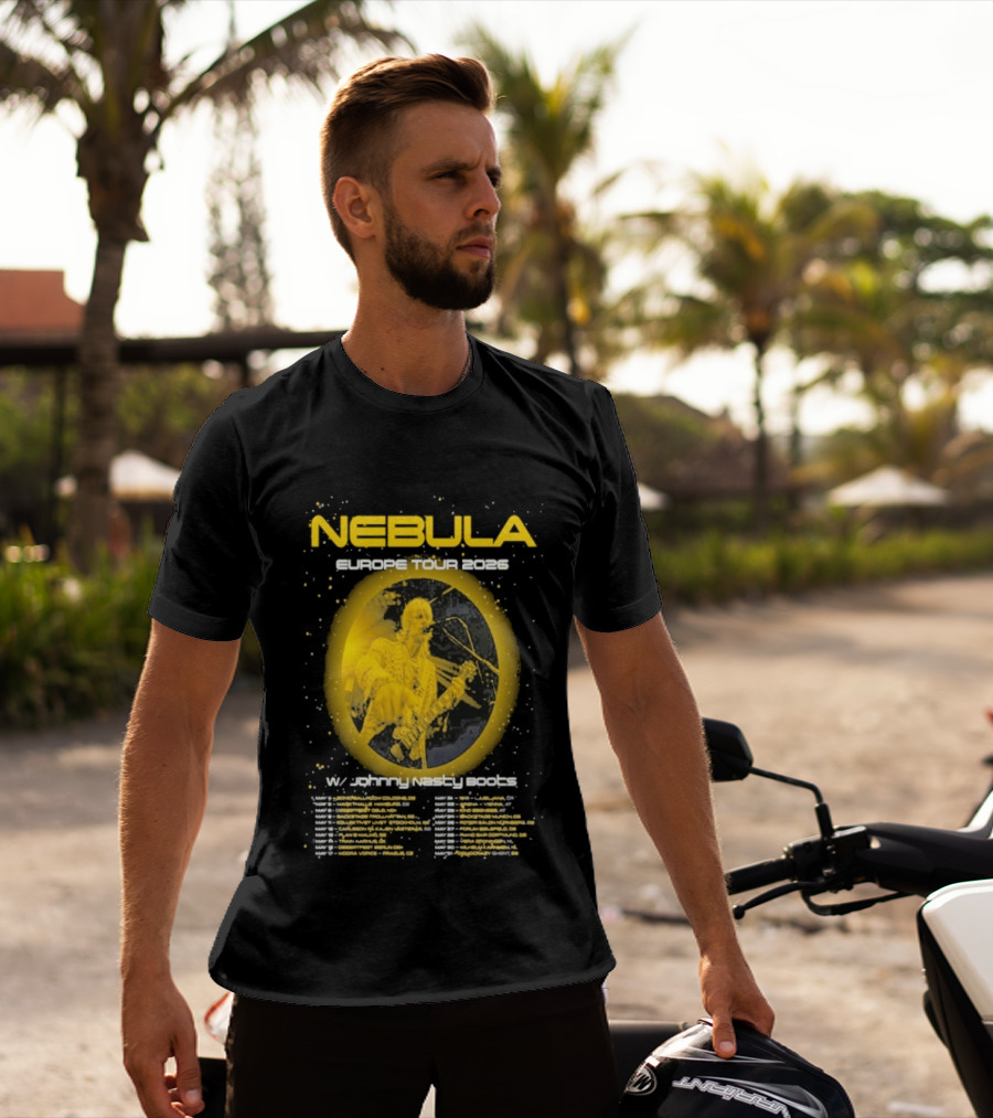 Nebula Europe Tour 2026 Concert Dates And Locations T-Shirt