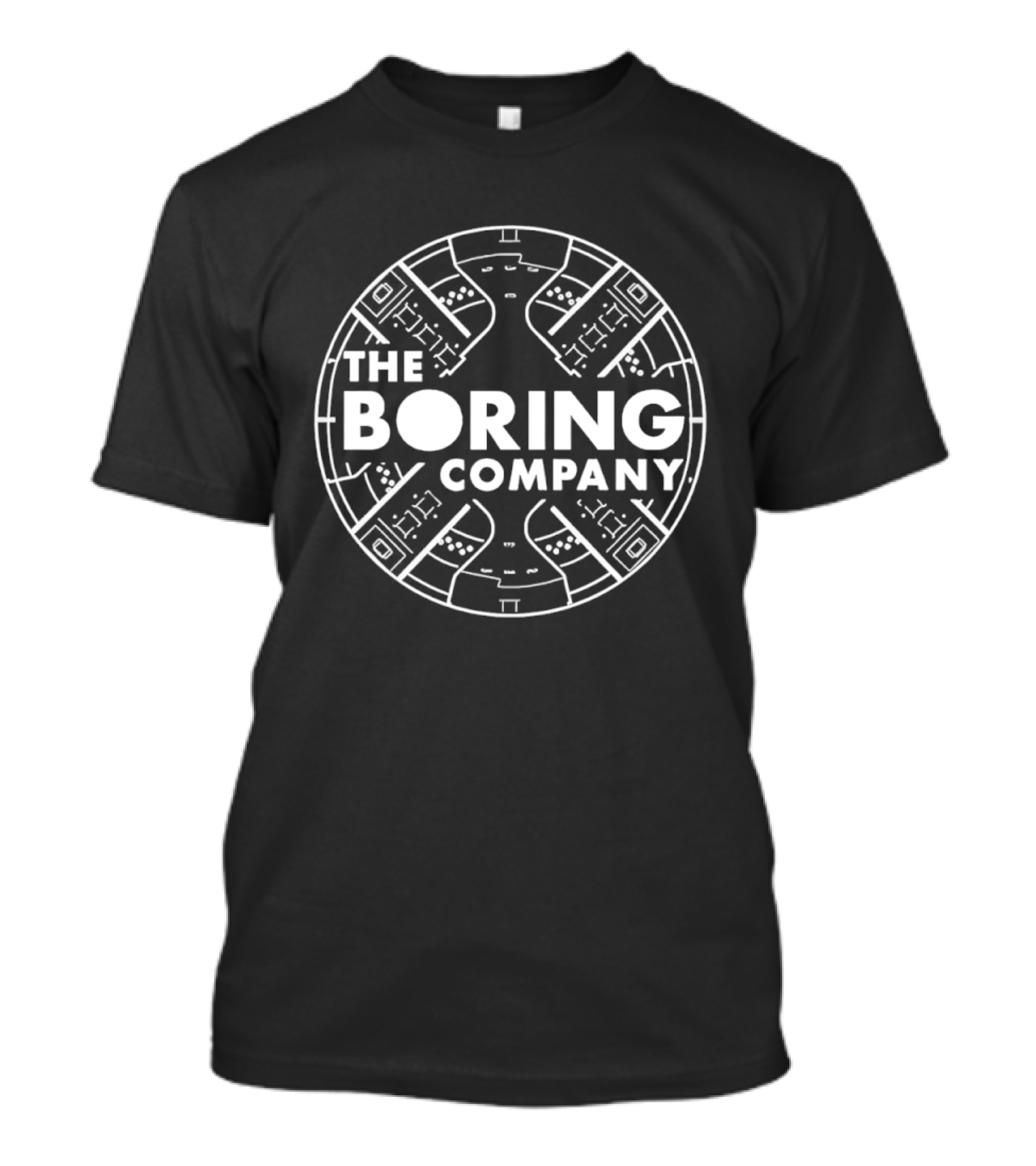 The Boring Company Urban Tunnel Blueprint T-Shirt