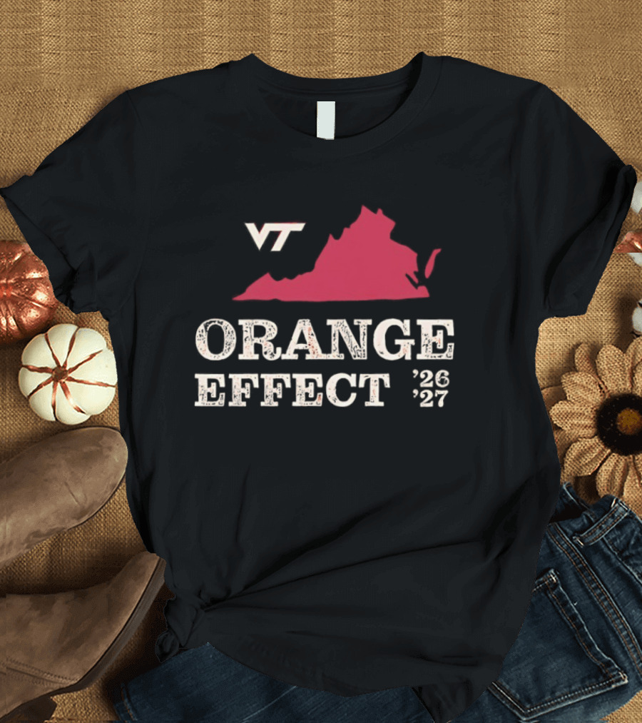VT Hokies Orange Effect Virginia 2026 2027 T-Shirt
