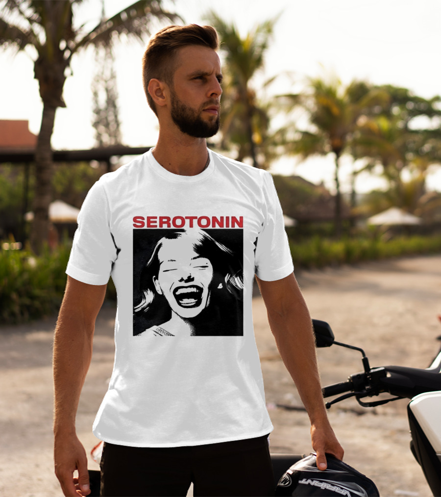 Joris Voorn Serotonin Bold Red Joyful Face T-Shirt