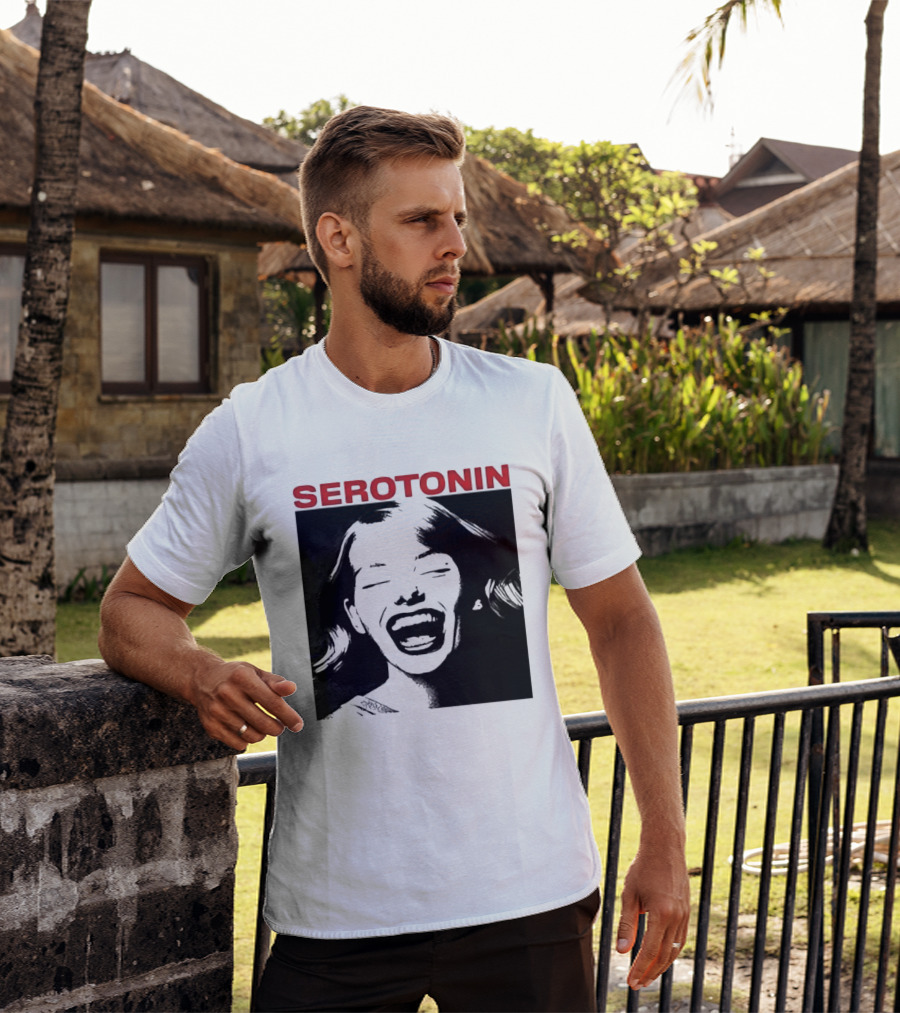 Joris Voorn Serotonin Bold Red Joyful Face T-Shirt