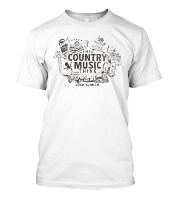 Josh Turner This Country Music Thing Guitar Cowboy Hat Stars Flag T-Shirt