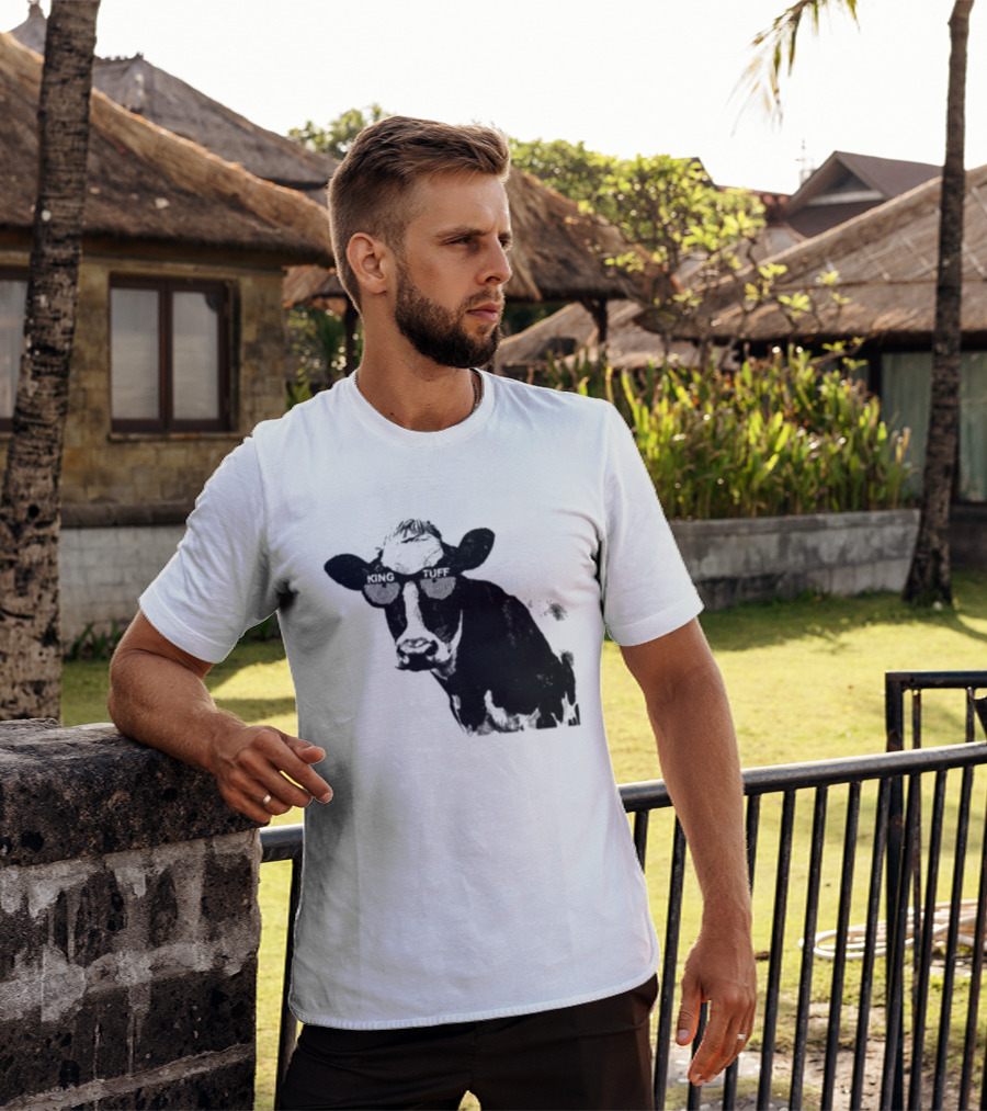 King Tuff X Ray Cow Illustration Holstein T-Shirt