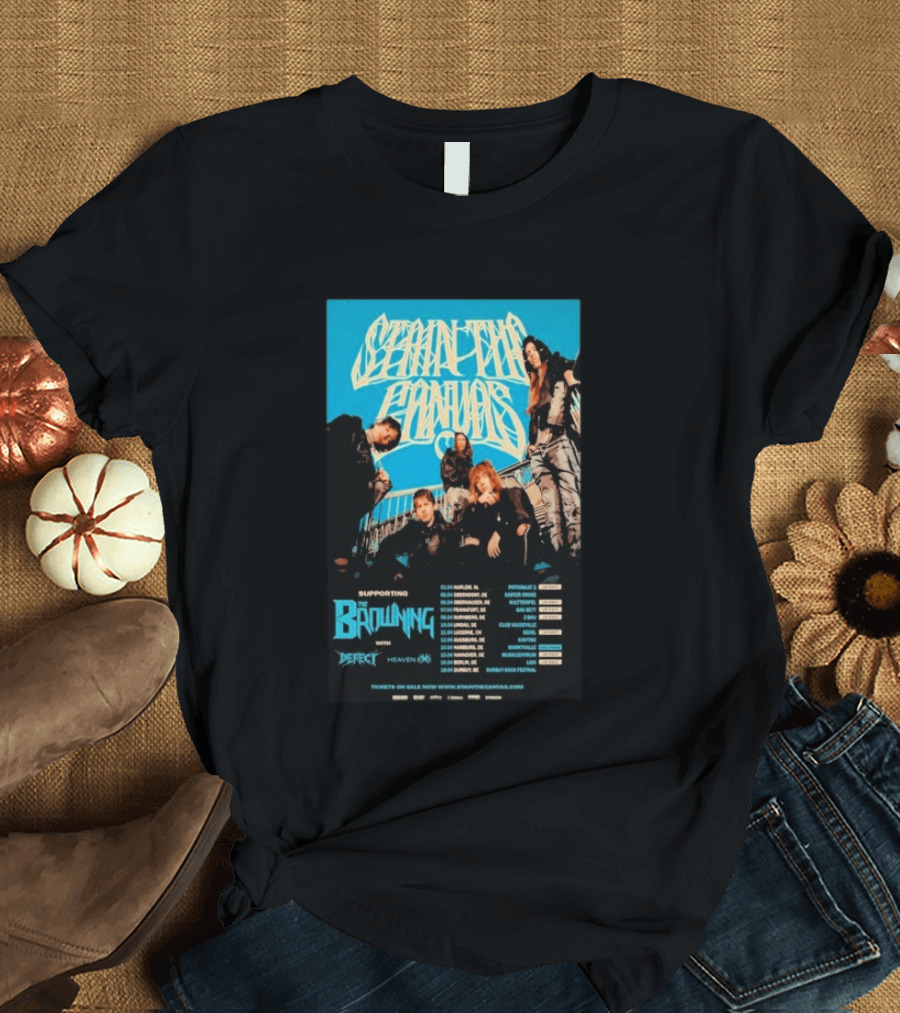 Stain The Supporting The Browning April Shows 2026 Tour With Defect And Heaven Shows Dates T-Shirt