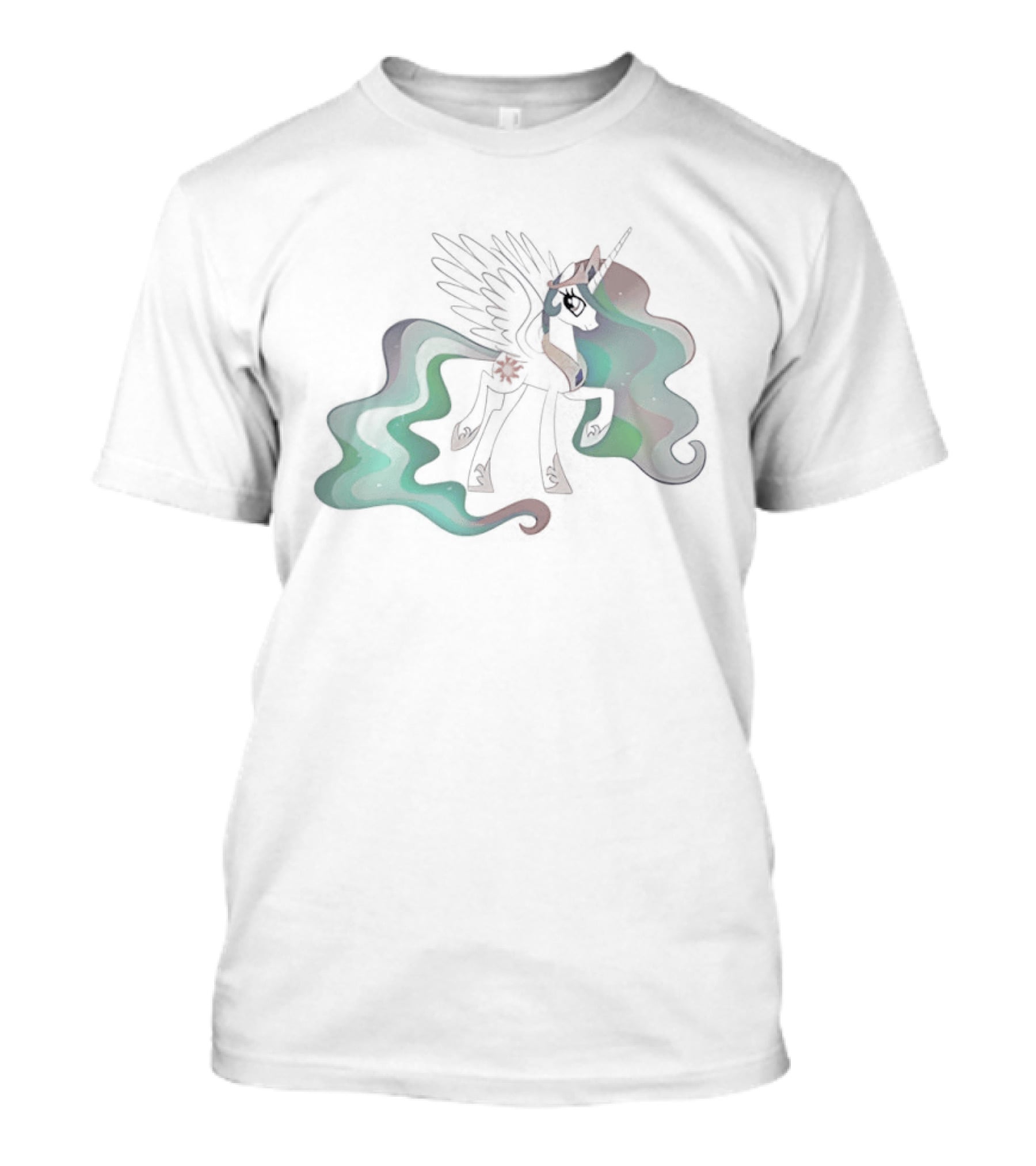Unicorn Princess Celestia John Felix Cena Wings And Horn Fantasy Fusion T-Shirt