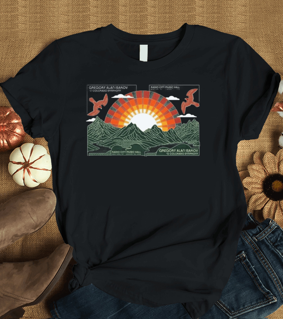 Gregory Alan Isakov Radio City Music Hall Jan 30 31 2026 New York Colorado Symphony T-Shirt